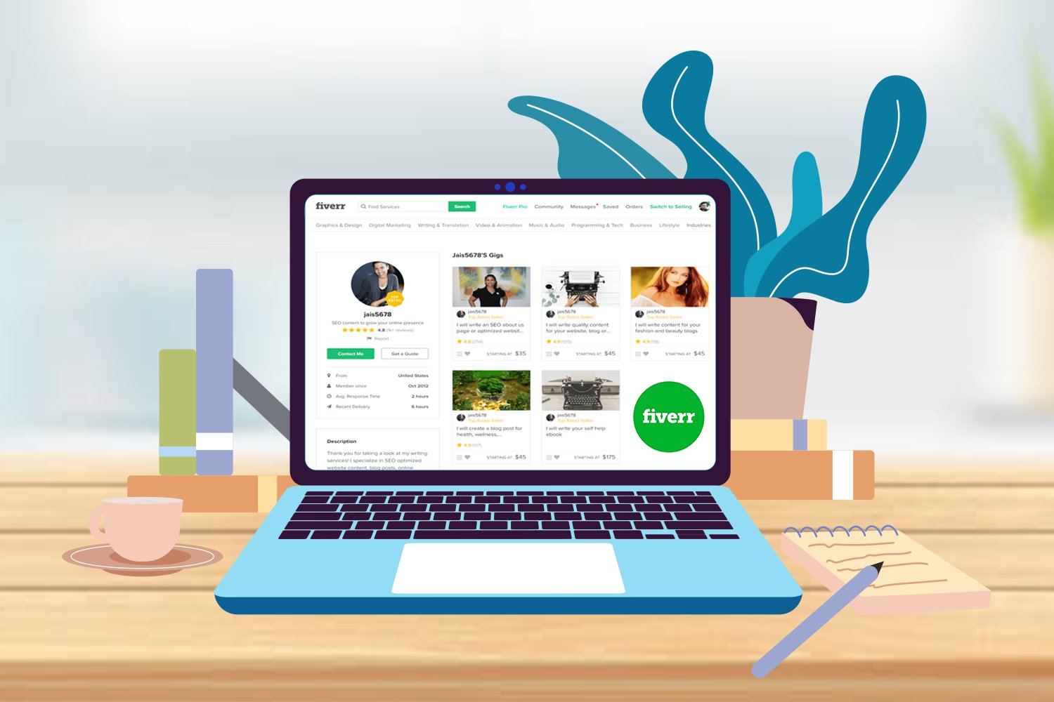 Navigating the World of Design Services on Fiverr