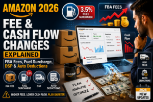Amazon 2026 Fee & Cash Flow Changes Explained FBA Fees, Fuel Surcharge, DSP & Auto Deductions