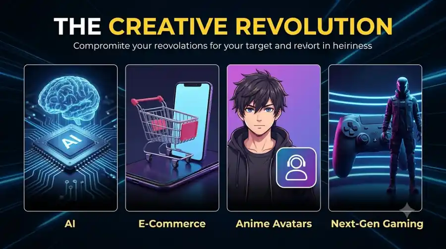 The Creative Revolution: AI, E-Commerce, Anime Avatars & Next-Gen Gaming